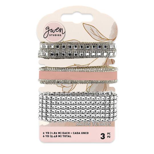 Gwen Studios 6yd. Satin & Rhinestone Trim Set